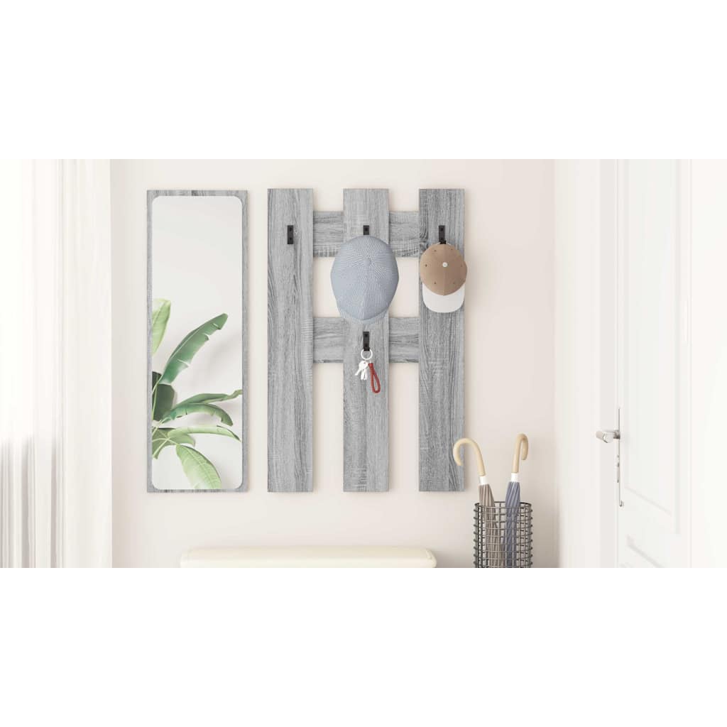Prikabinamas paltas su saugykla Pilkas Sonoma 65 x 3 x 100 cm