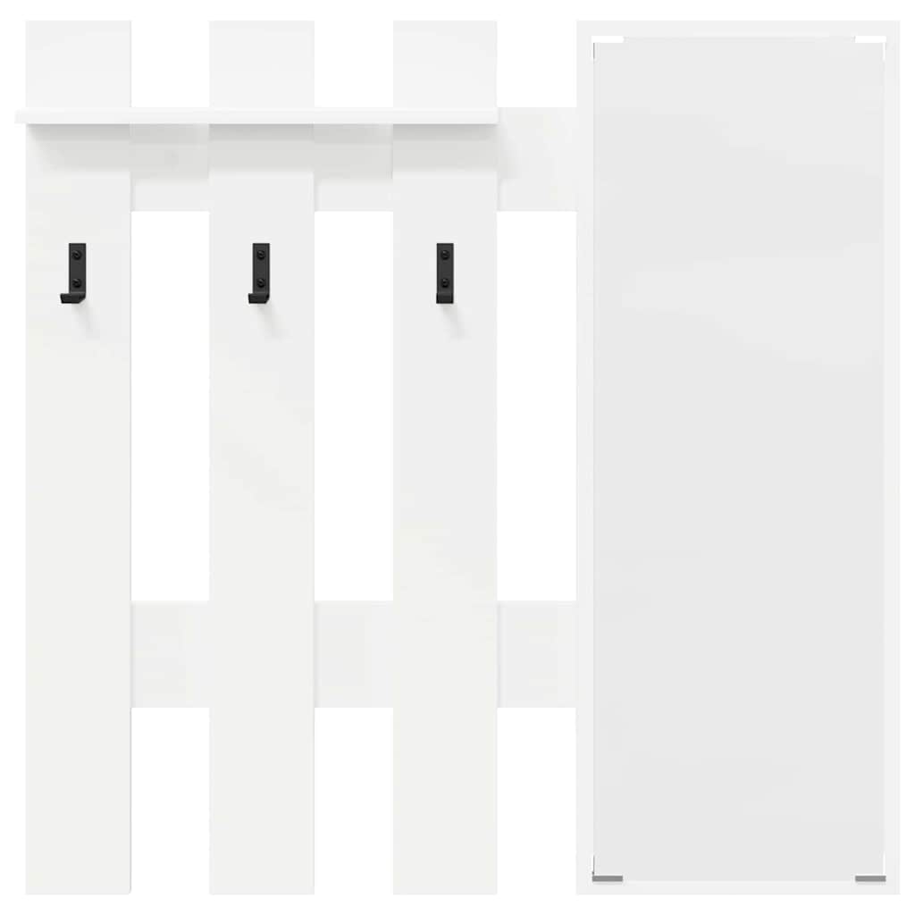 Prikabinamas paltas Balta 100 x 10 x 100 cm Apdirbta mediena