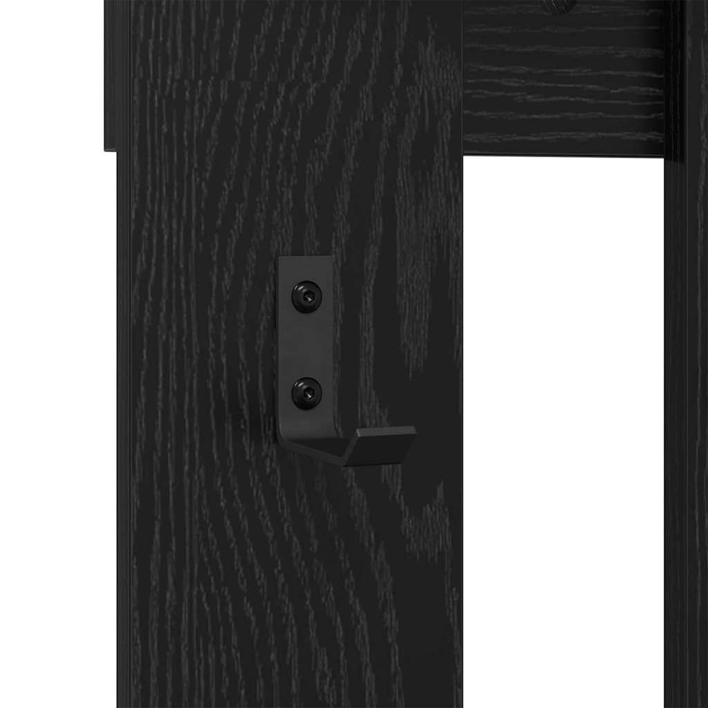 Prikabinamas paltas Juodas ąžuolas 100 x 10 x 100 cm