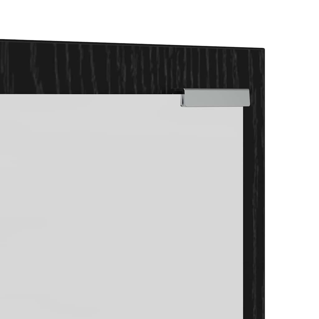 Prikabinamas paltas Juodas ąžuolas 100 x 10 x 100 cm