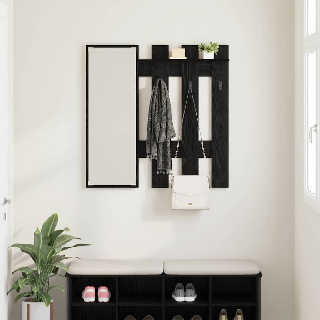 Prikabinamas paltas Juodas ąžuolas 100 x 10 x 100 cm