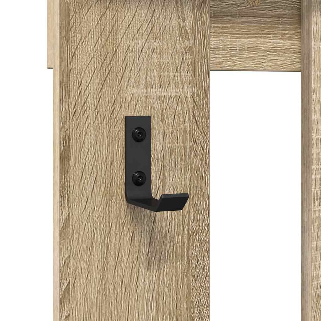 Prikabinamas paltas Sonoma ąžuolas 100 x 10 x 100 cm