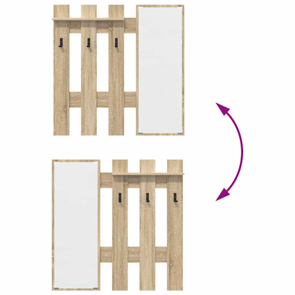 Prikabinamas paltas Sonoma ąžuolas 100 x 10 x 100 cm
