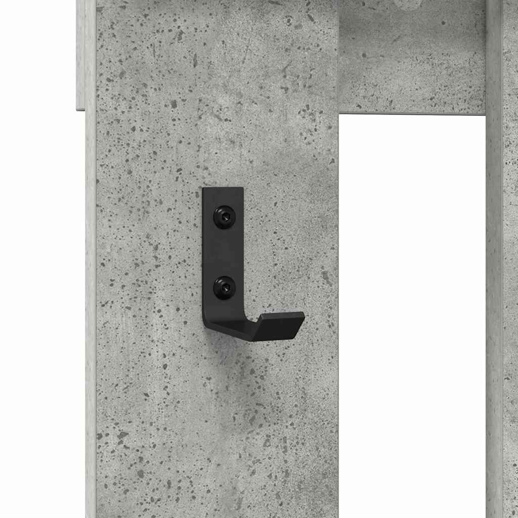 Prikabinamas paltas su saugykla Betono pilka 100 x 10 x 100 cm