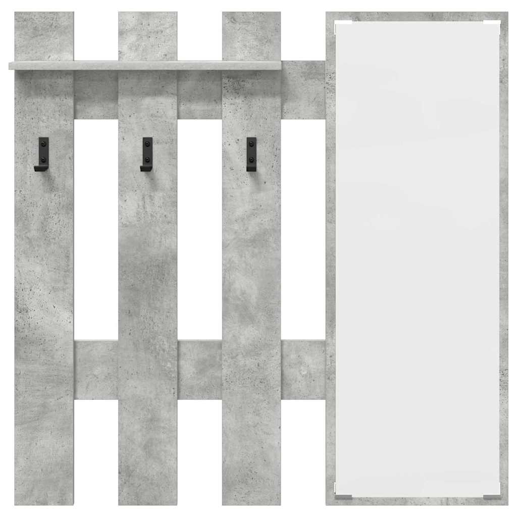 Prikabinamas paltas su saugykla Betono pilka 100 x 10 x 100 cm