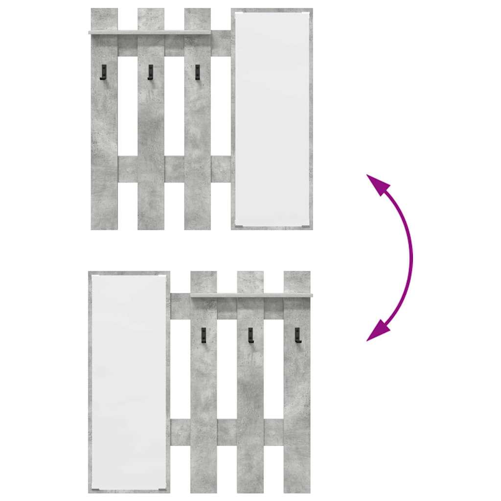 Prikabinamas paltas su saugykla Betono pilka 100 x 10 x 100 cm