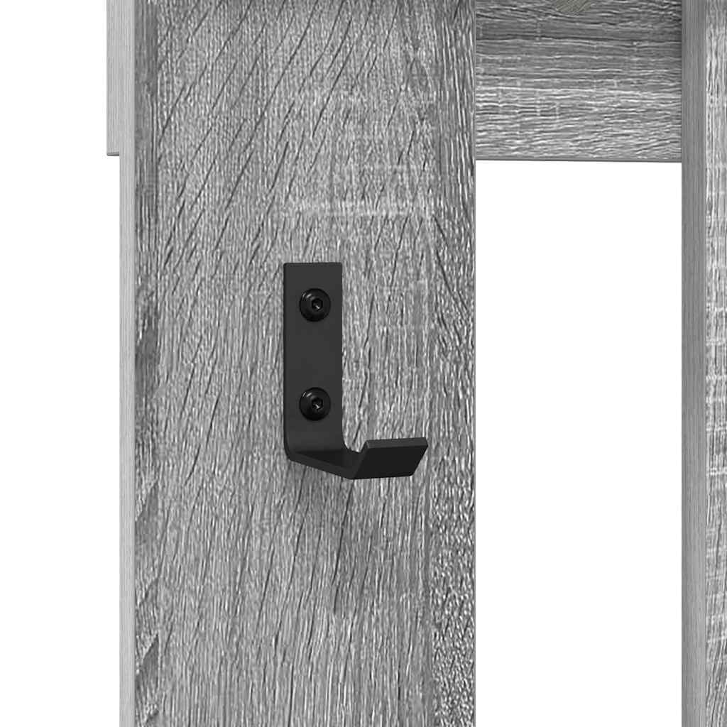 Prikabinamas paltas su saugykla Pilkas sonoma 100 x 10 x 100 cm