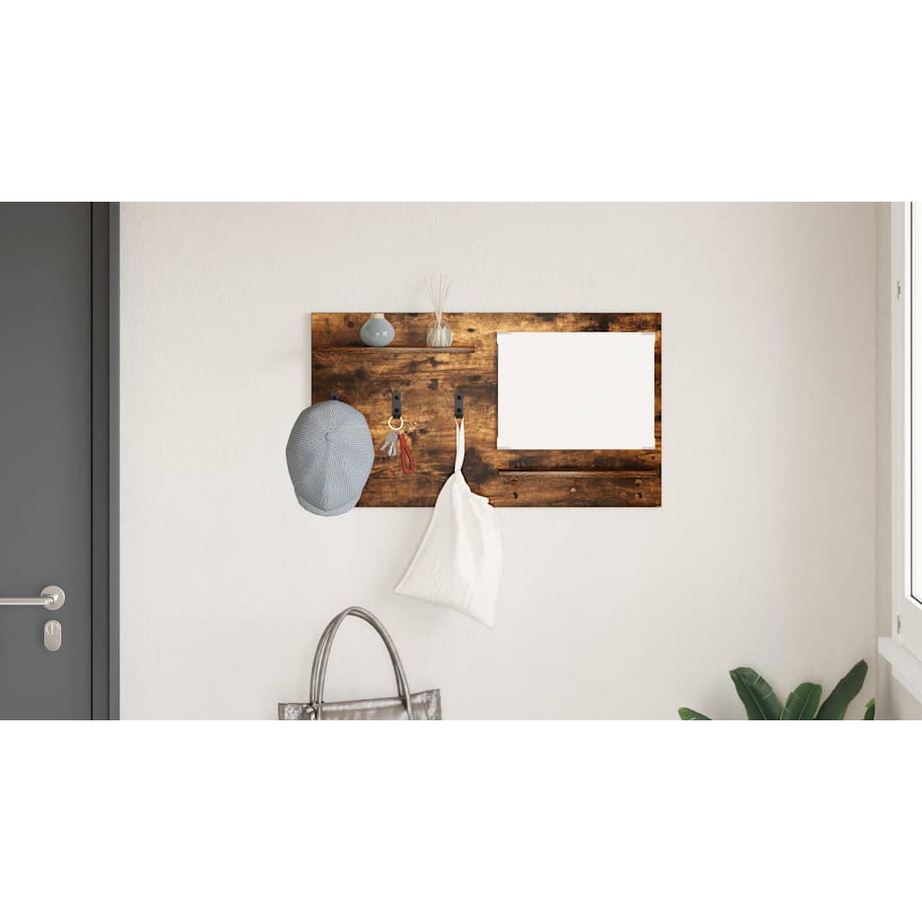 Prikabinamas paltas su lentyna Rūkyta ąžuolas 90 x 10 x 50 cm