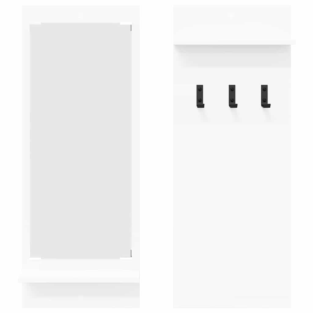 Prikabinamas paltas Balta 70 x 10 x 90 cm Apdirbta mediena