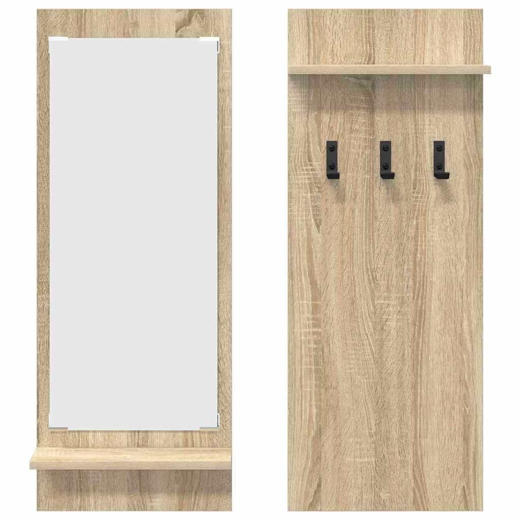 Prikabinamas paltas su lentyna Sonoma ąžuolas 70 x 10 x 90 cm