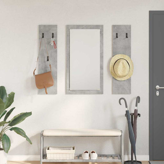 Prikabinamas paltas su saugykla Betono pilka 96 x 1.5 x 90 cm