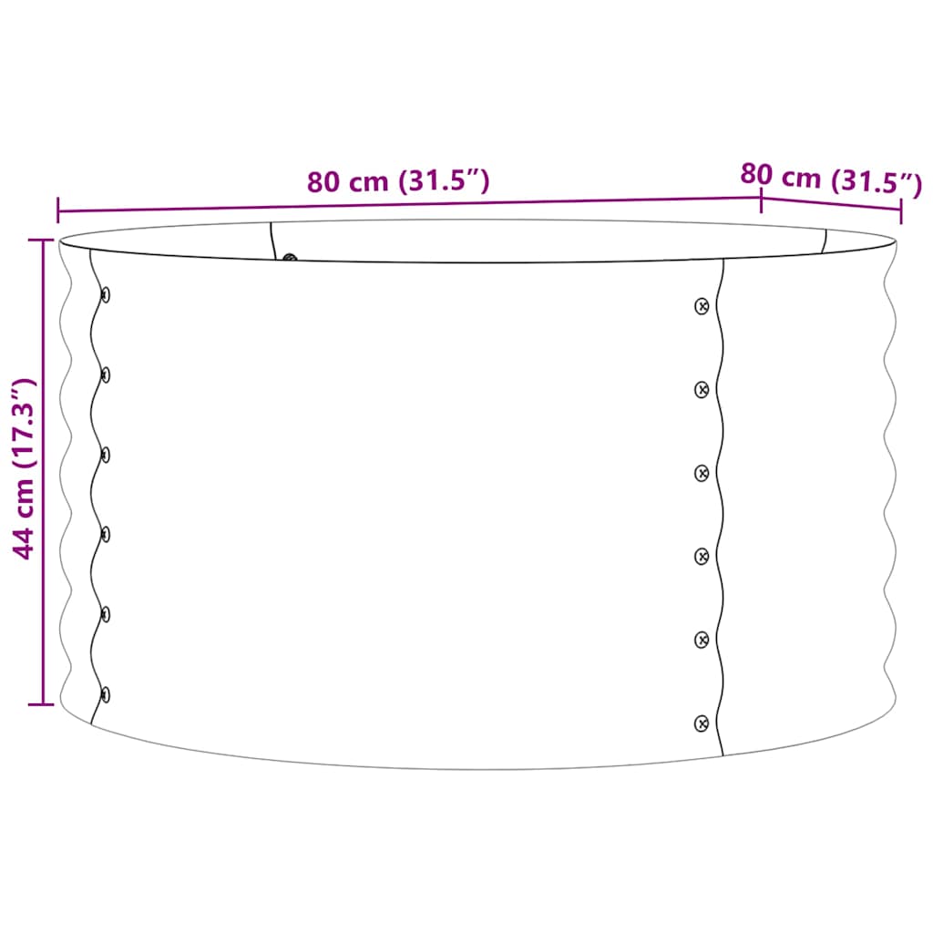 Pakelta lova Ruda 80 x 80 x 44 cm Plienas