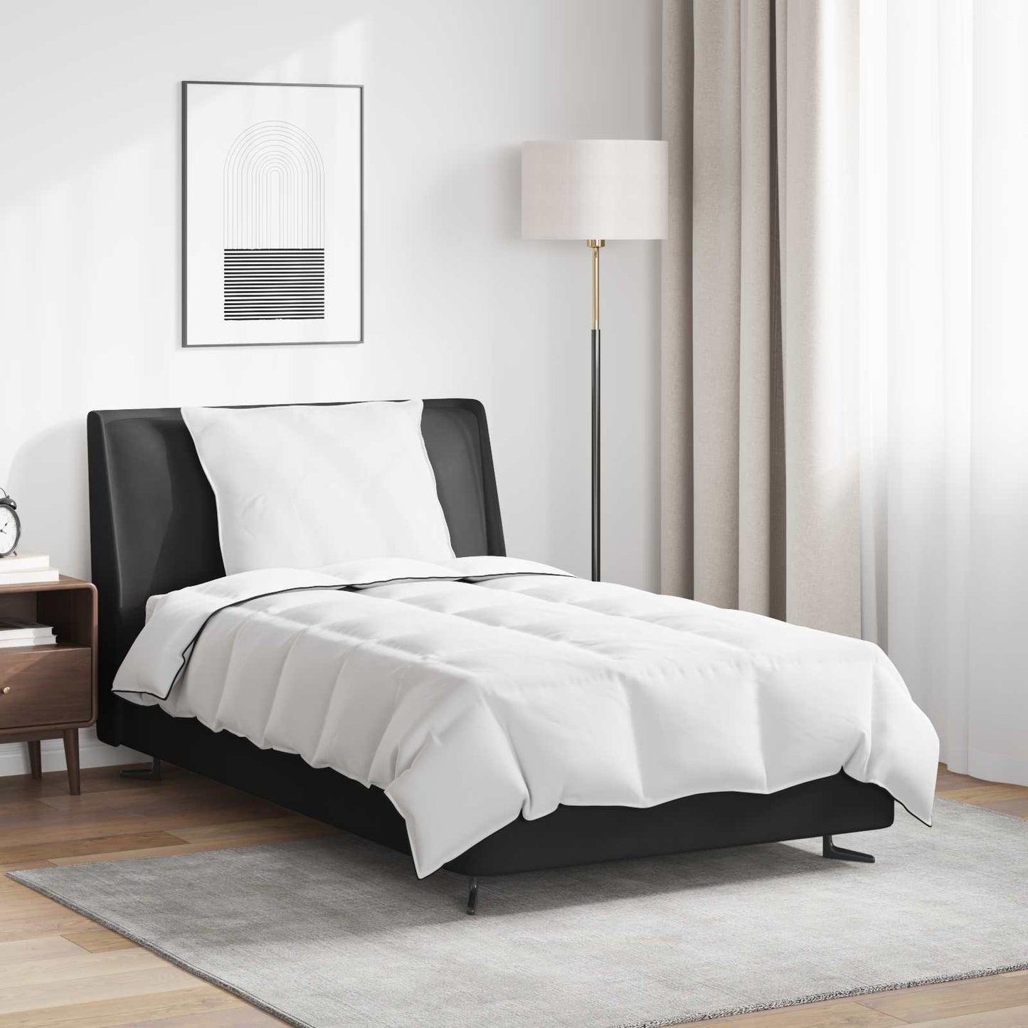 Žiemos antklodė su pagalve 2 pcs Balta Plunksna