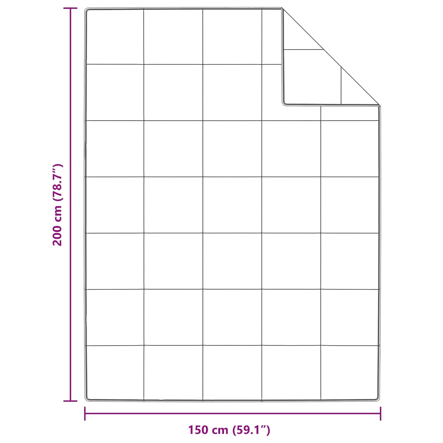 Antklodė su pagalve 2 pcs Balta 150 x 200 cm Pūkai