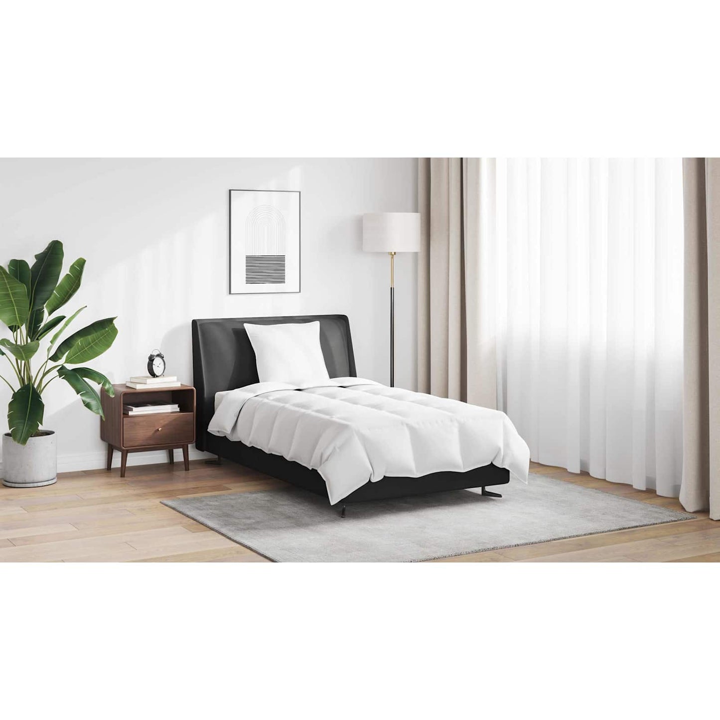 Vasaros antklodė su pagalve 2 pcs Balta Plunksna