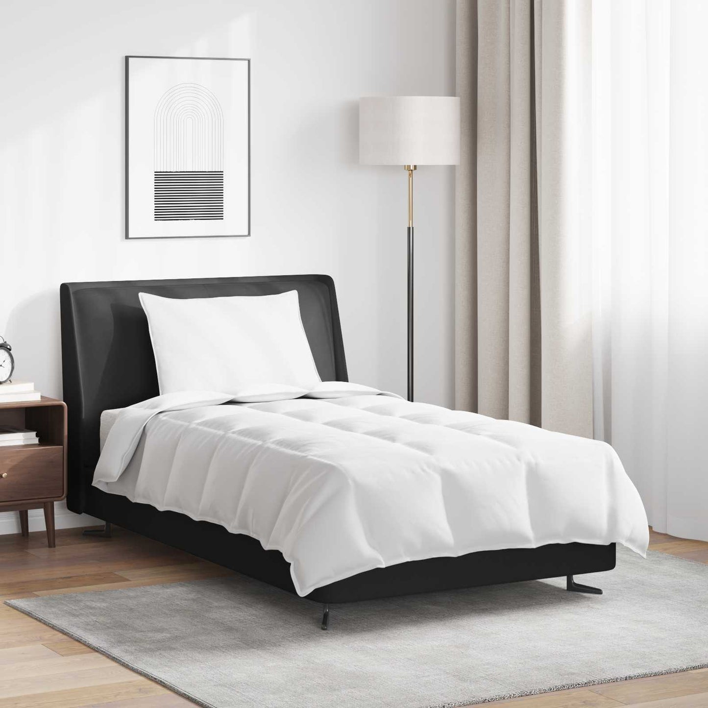 2-in-1 Antklodė su pagalve 2 pcs Balta Plunksna