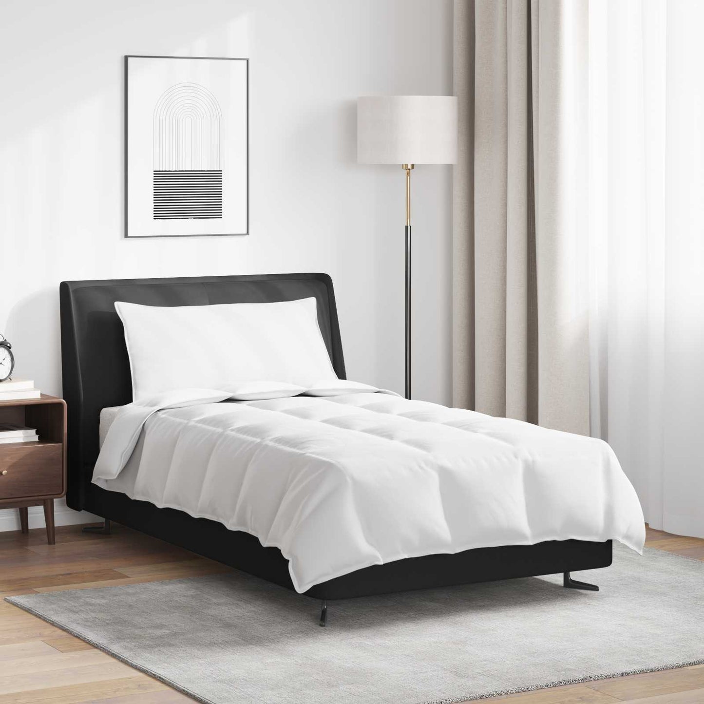 2-in-1 Antklodė su pagalve 2 pcs Balta Plunksna