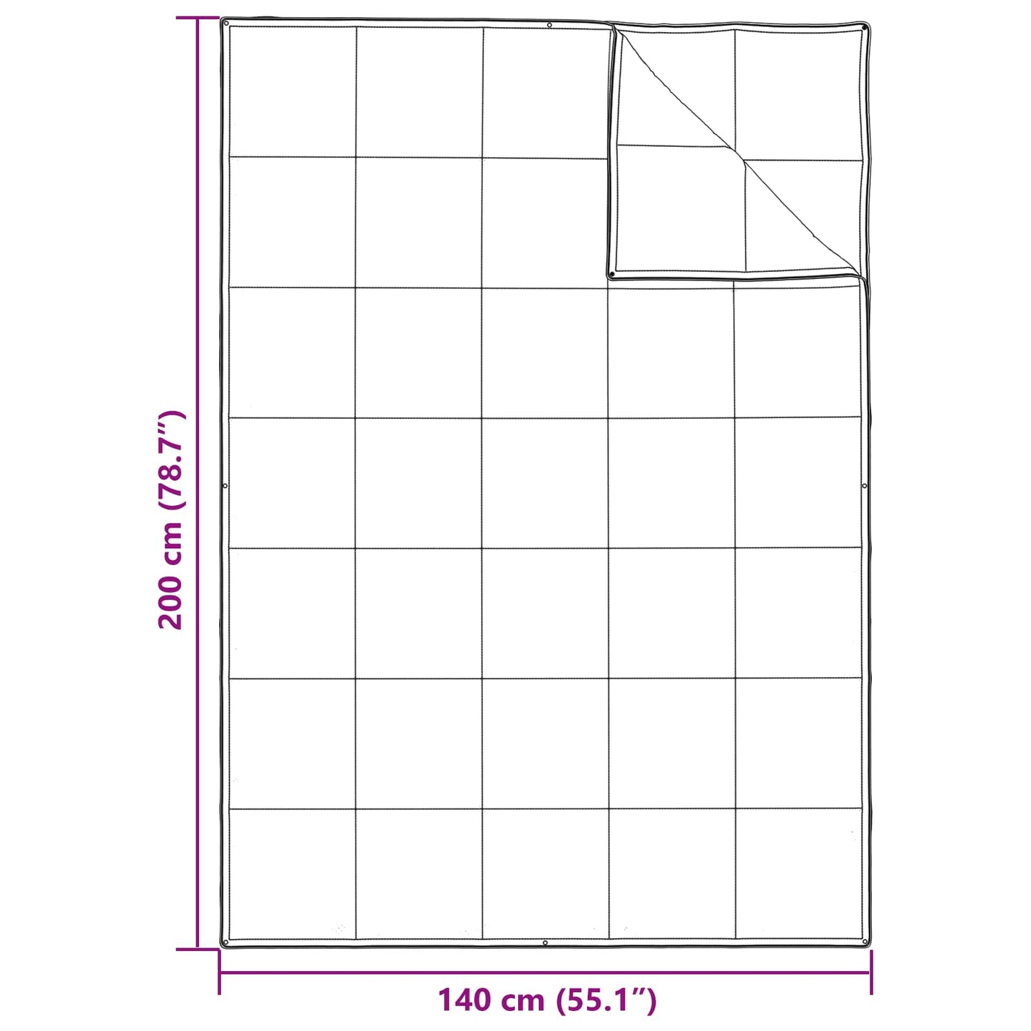 2-in-1 Antklodė su pagalve 2 pcs Balta Plunksna