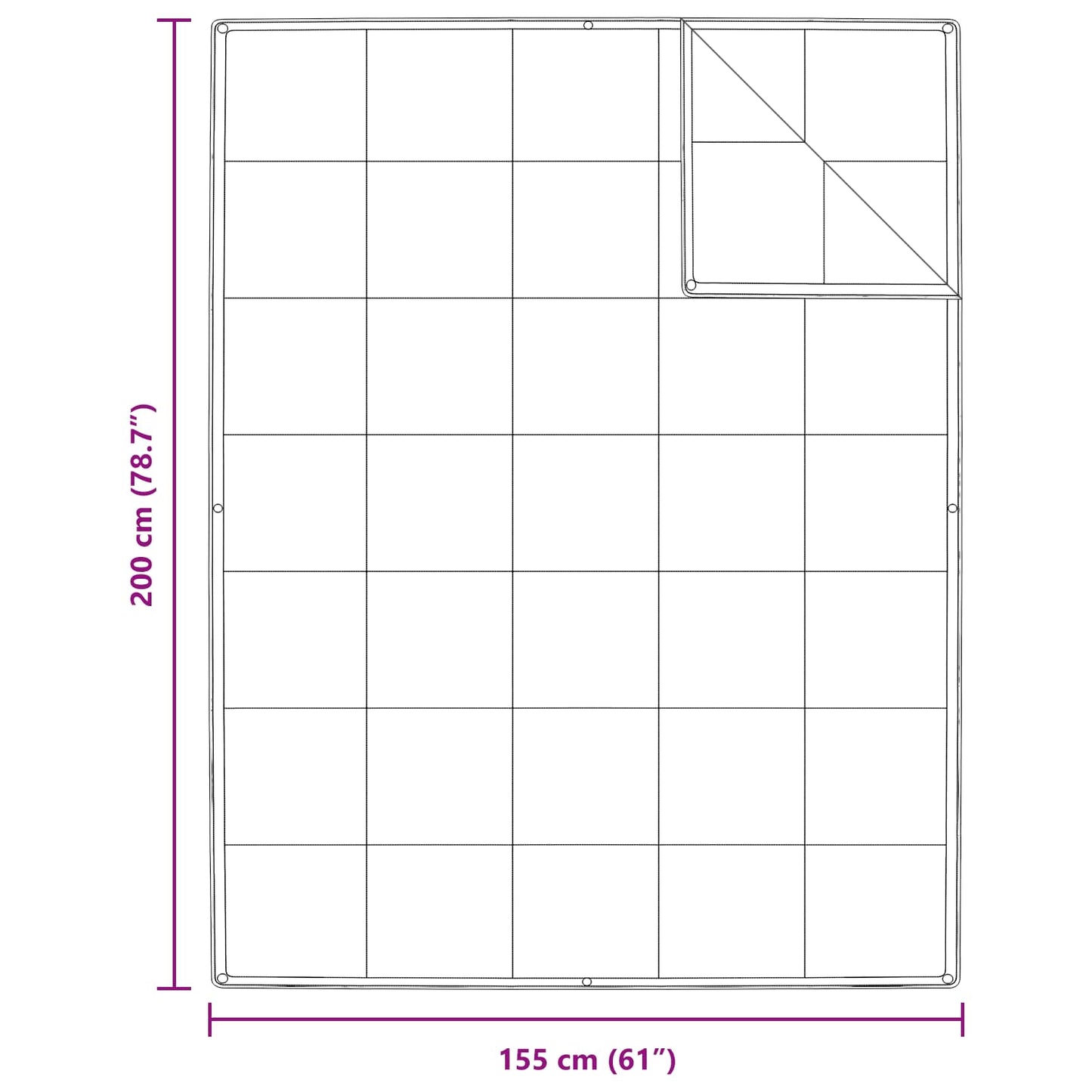 2-in-1 Antklodė su pagalve 2 pcs Balta Plunksna