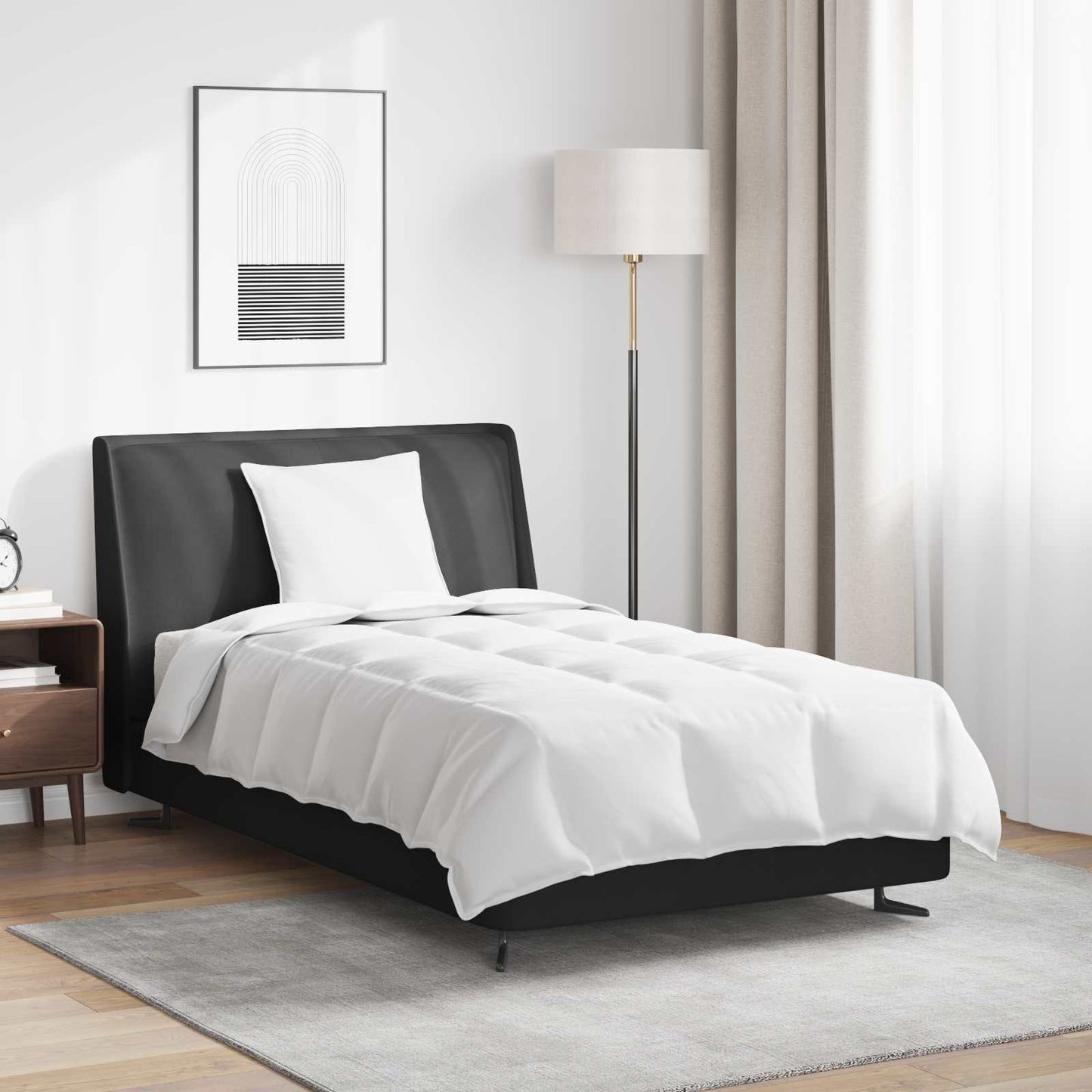 2-in-1 Antklodė su pagalve 2 pcs Balta Plunksna