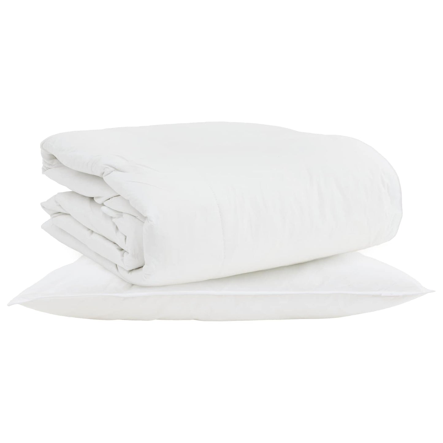 2-in-1 Antklodė su pagalve 2 pcs Balta Plunksna