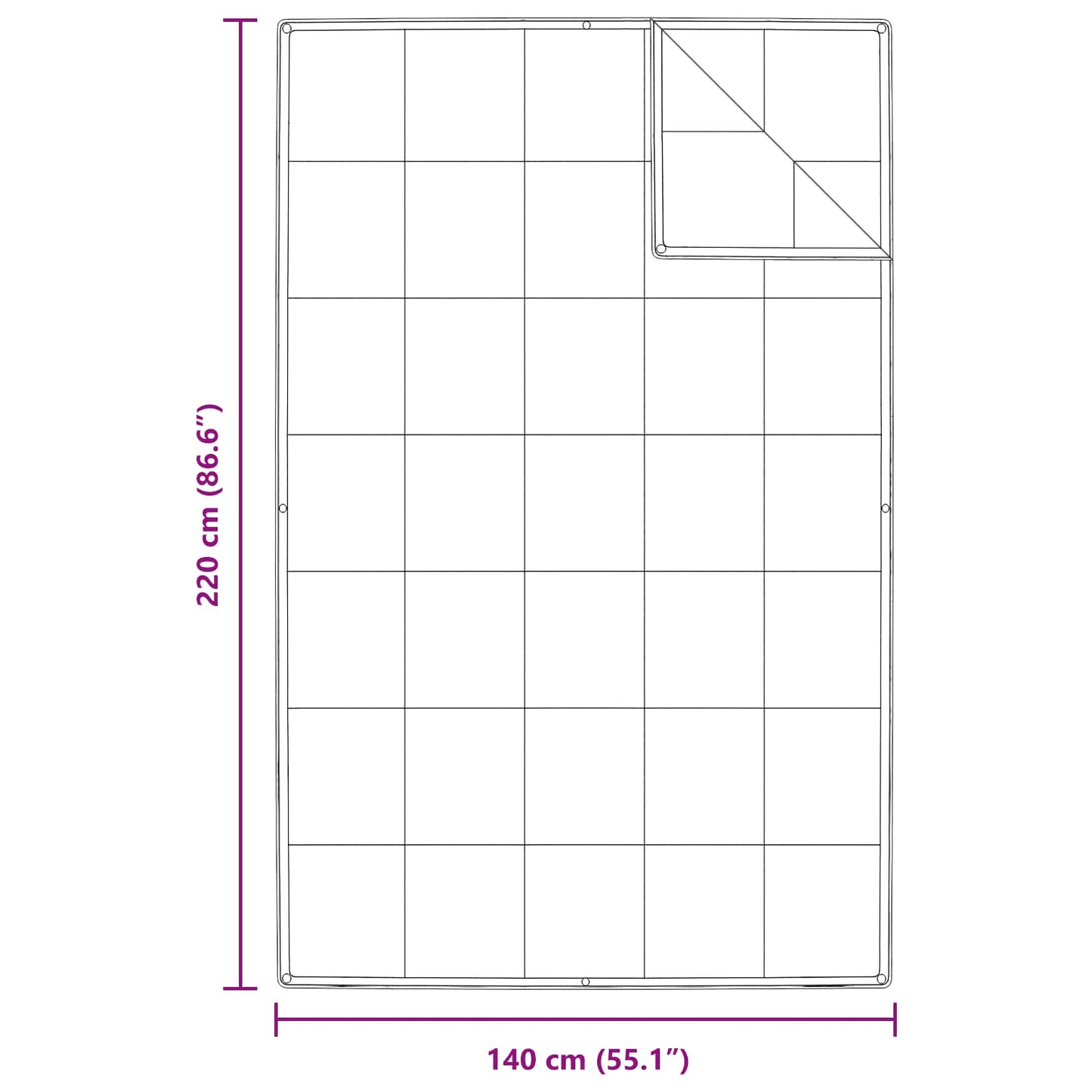 2-in-1 Antklodė su pagalve 2 pcs Balta Plunksna