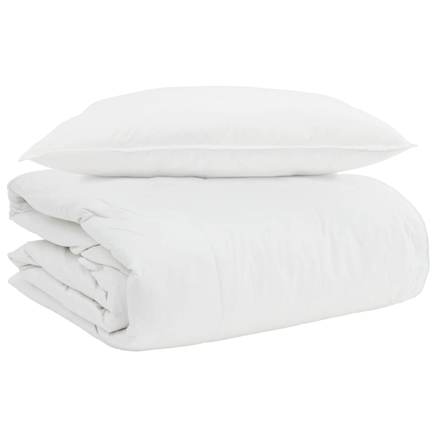 2-in-1 Antklodė su pagalve 2 pcs Balta Plunksna