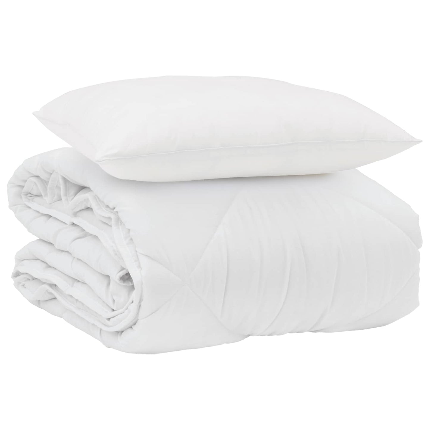 Vasaros antklodė su pagalve 2 pcs Balta Mikropluoštas