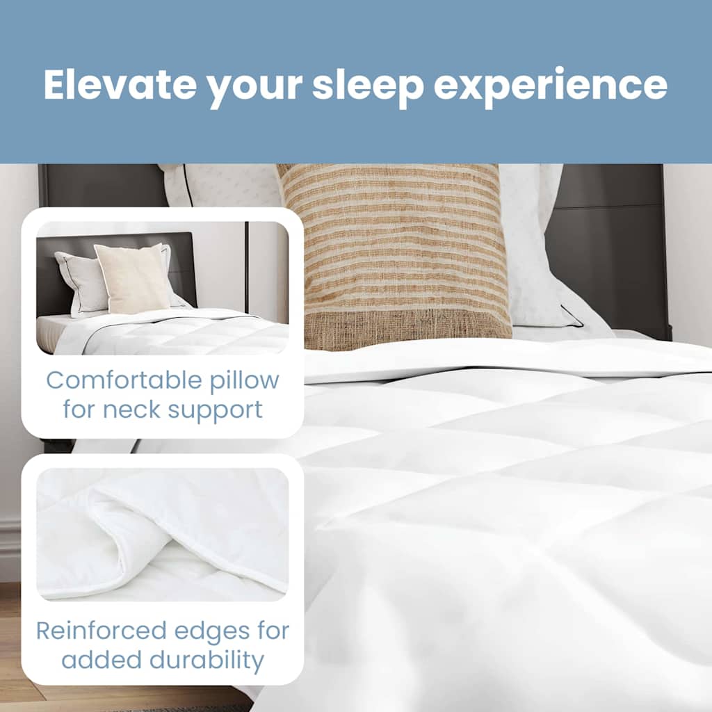 Vasaros antklodė su pagalve 2 pcs Balta Mikropluoštas