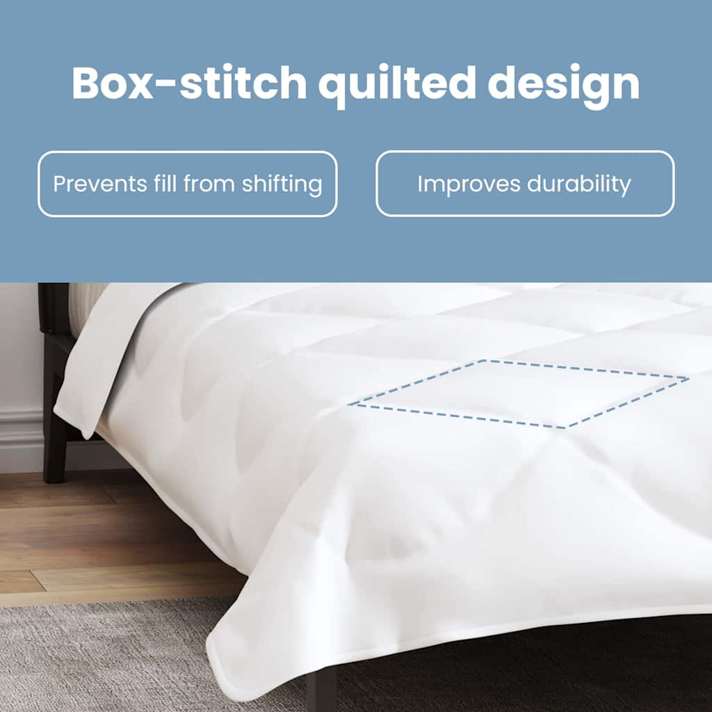 Visų sezonų antklodė su pagalve 2 pcs Balta Mikropluoštas