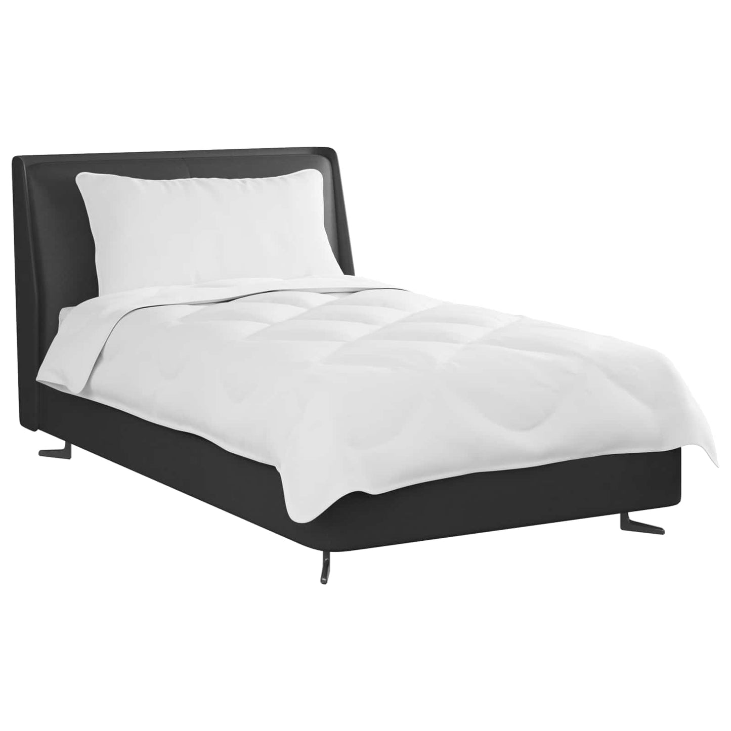 Antklodė su pagalve 2 pcs Balta Mikropluoštas