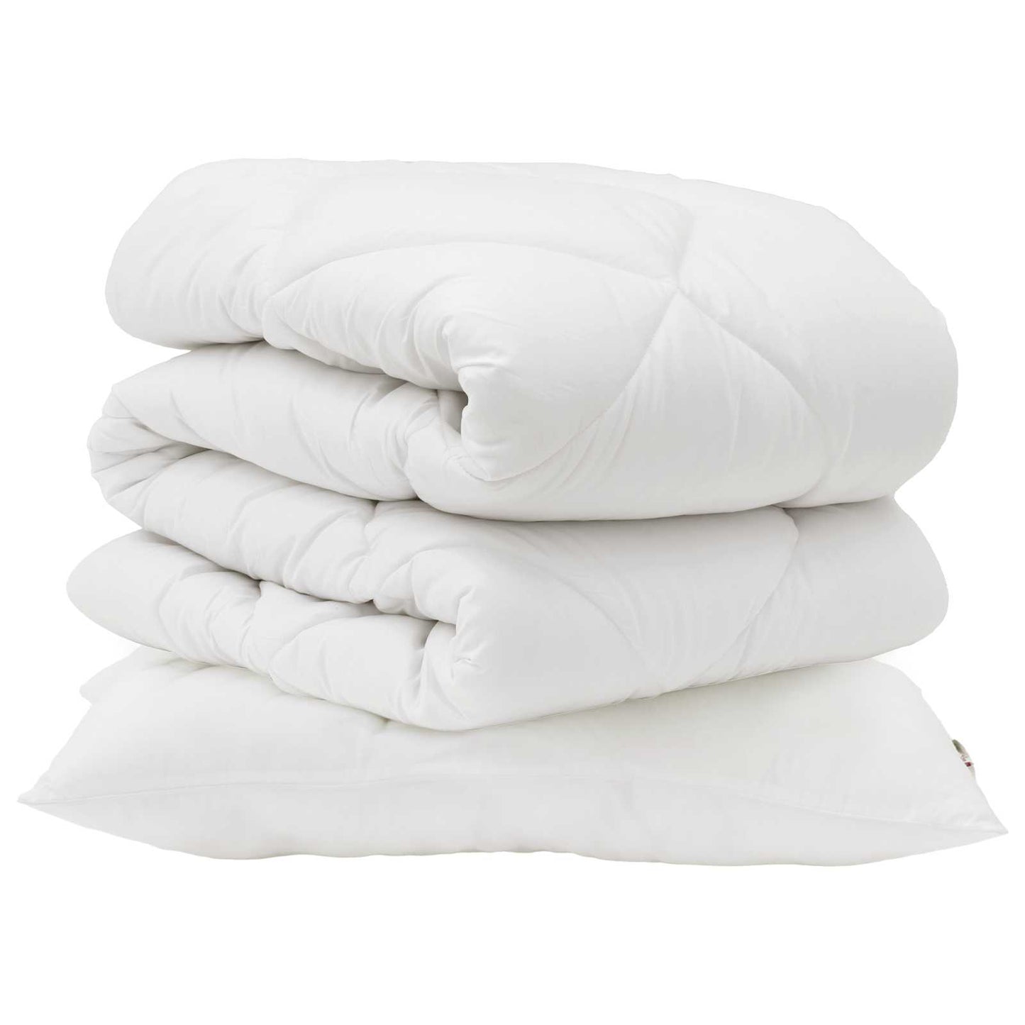 Antklodė su pagalve 2 pcs Balta Mikropluoštas