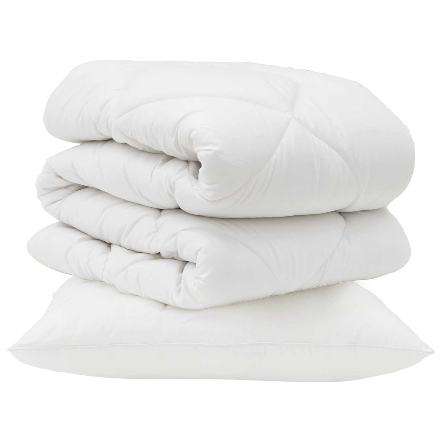 Antklodė su pagalve 2 pcs Balta Mikropluoštas
