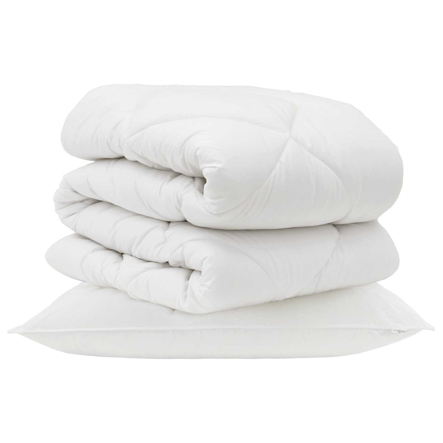 Antklodė su pagalve 2 pcs Balta Mikropluoštas