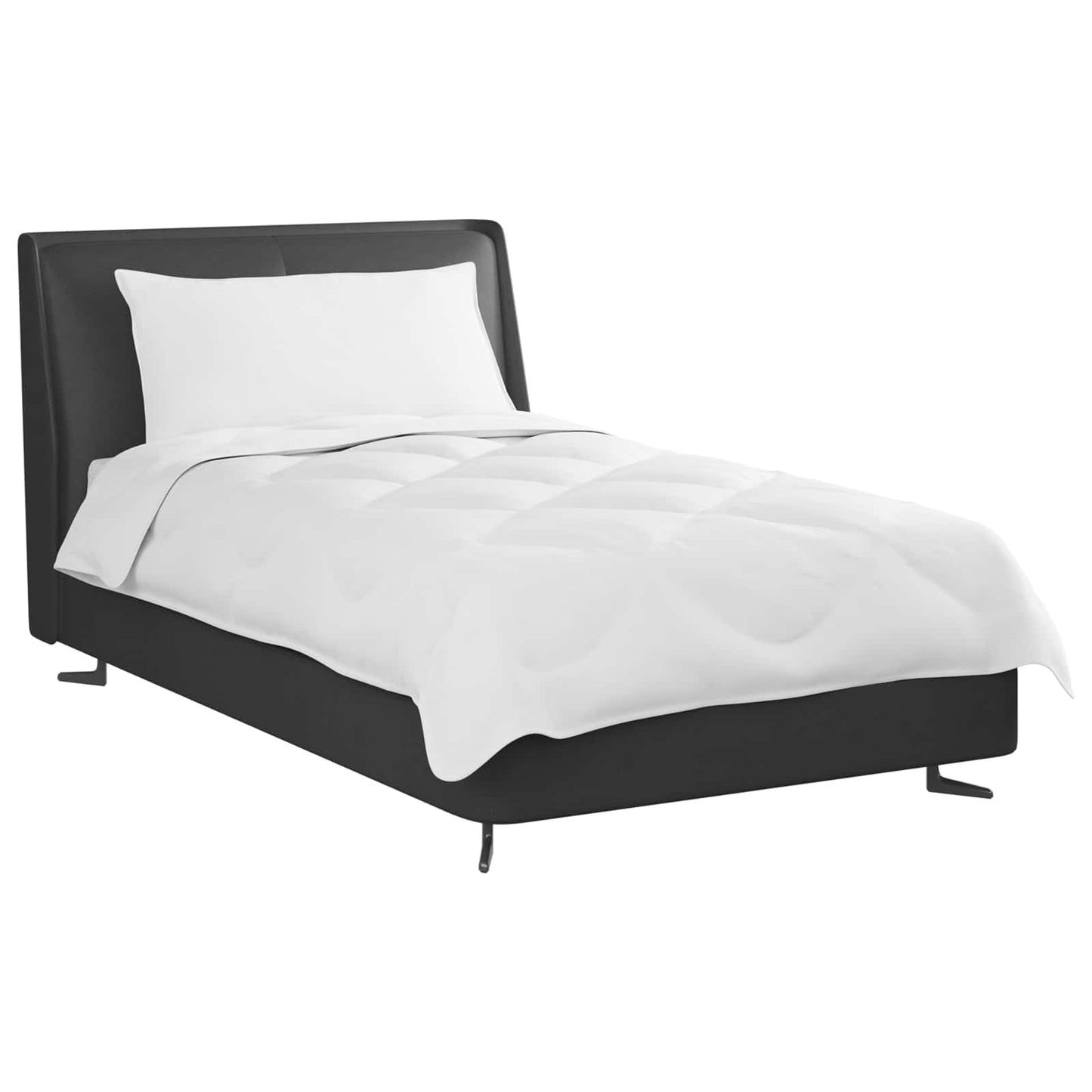 Antklodė su pagalve 2 pcs Balta Mikropluoštas