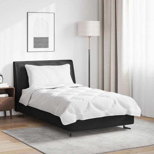 Antklodė su pagalve 2 pcs Balta 140 x 220 cm Mikropluoštas