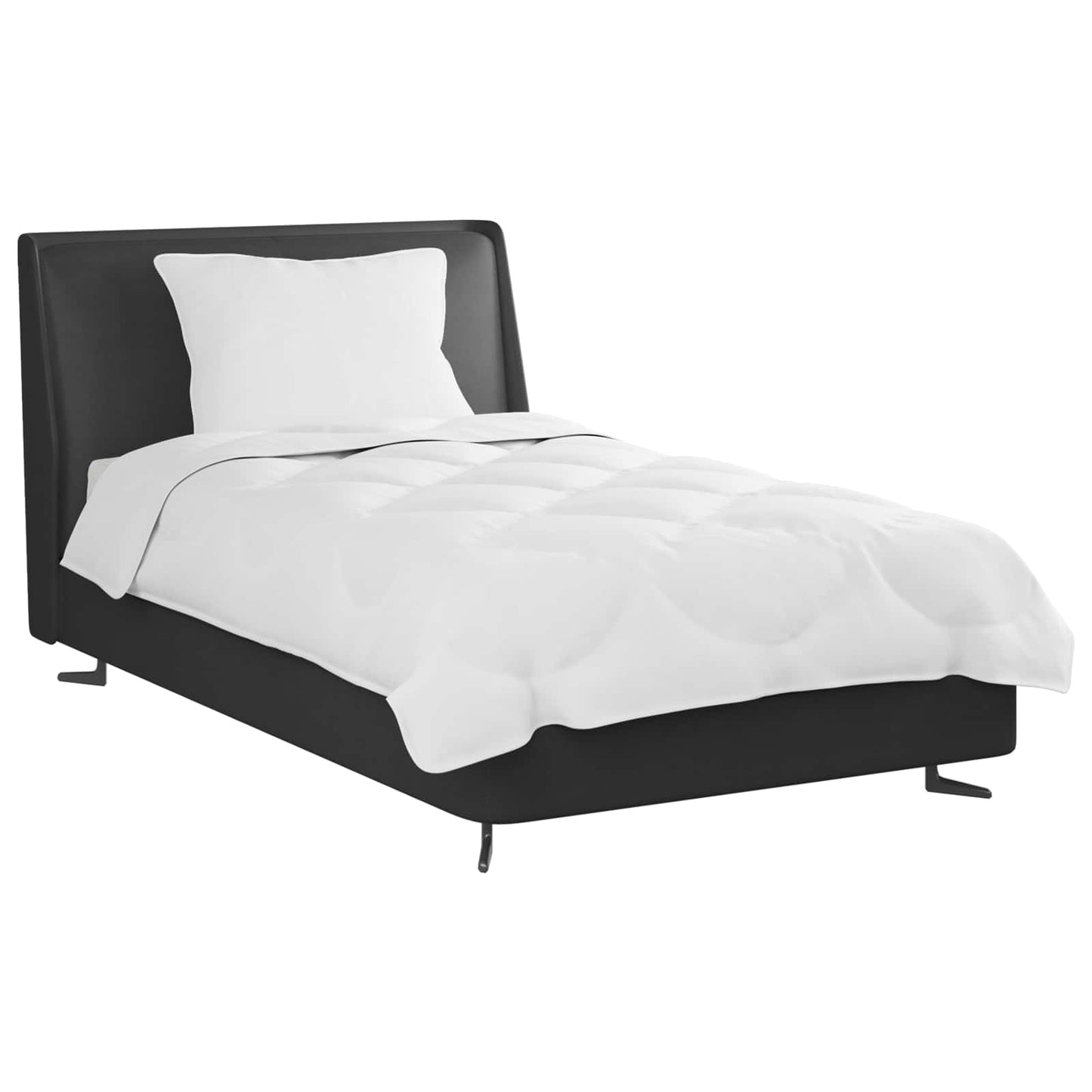 Antklodė su pagalve 2 pcs Balta 155 x 220 cm Mikropluoštas