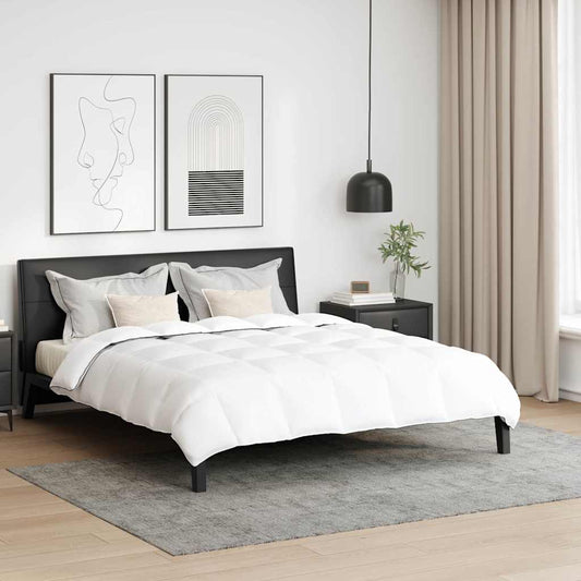 Žiemos antklodės komplektas su pagalve 3 pcs Balta 200 x 200 cm