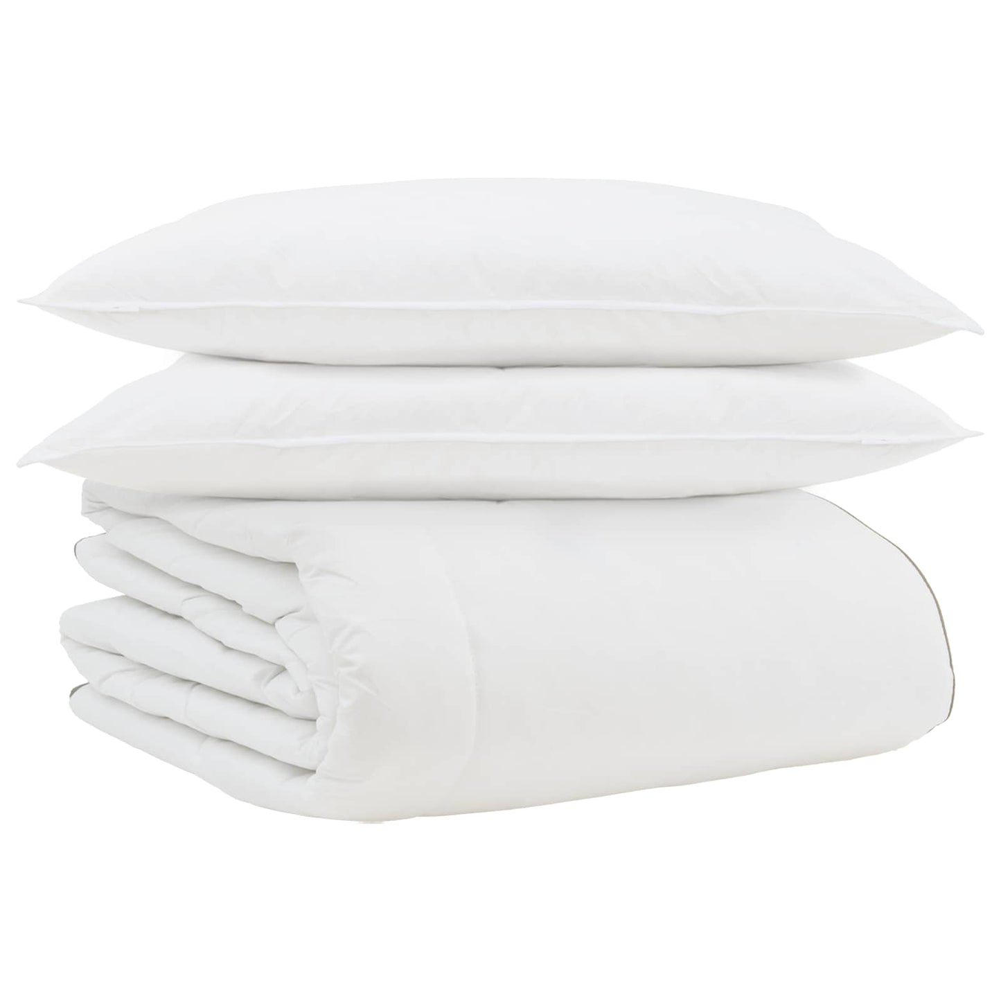 Žiemos antklodė su pagalve 3 pcs Balta Plunksna