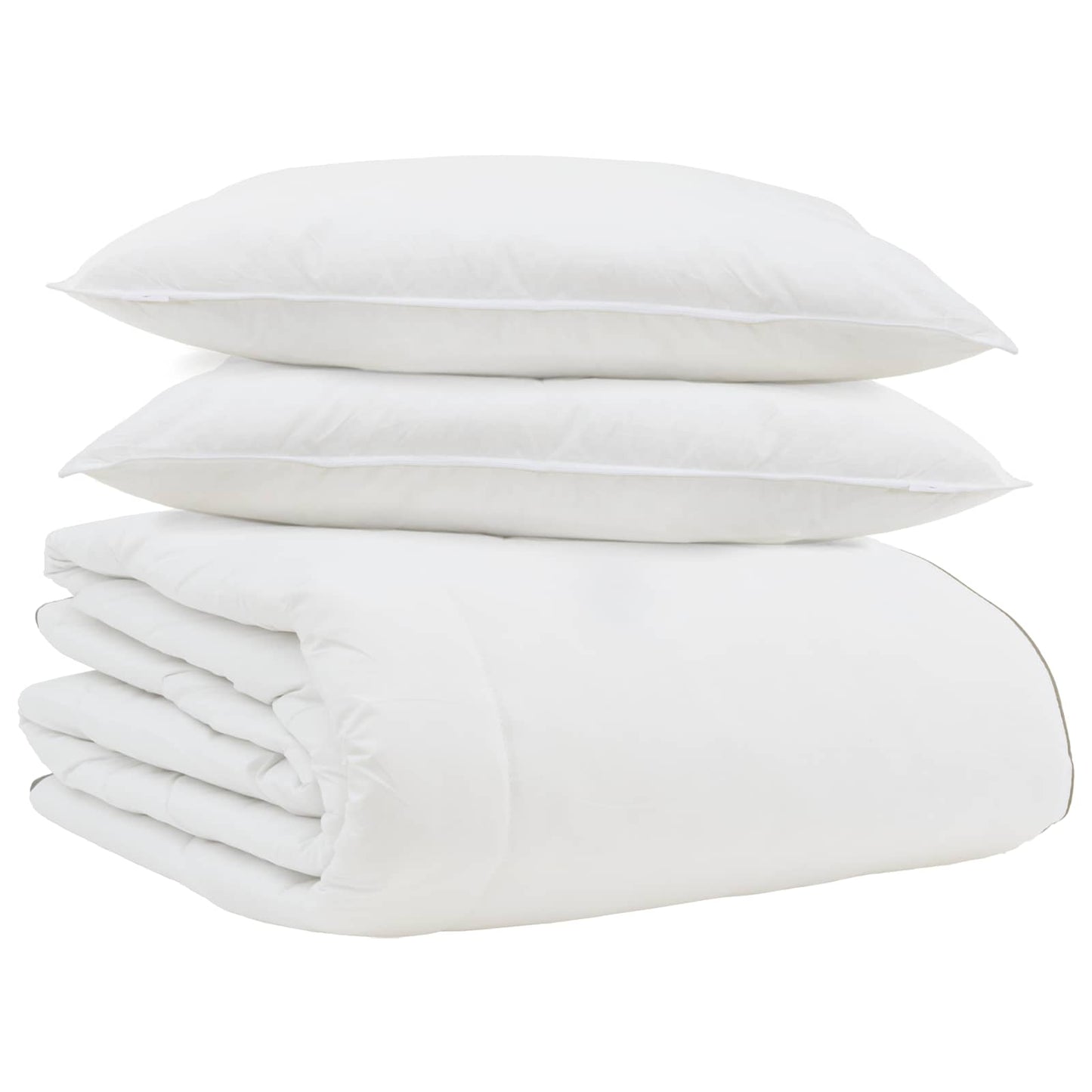 Žiemos antklodė su pagalve 3 pcs Balta Plunksna