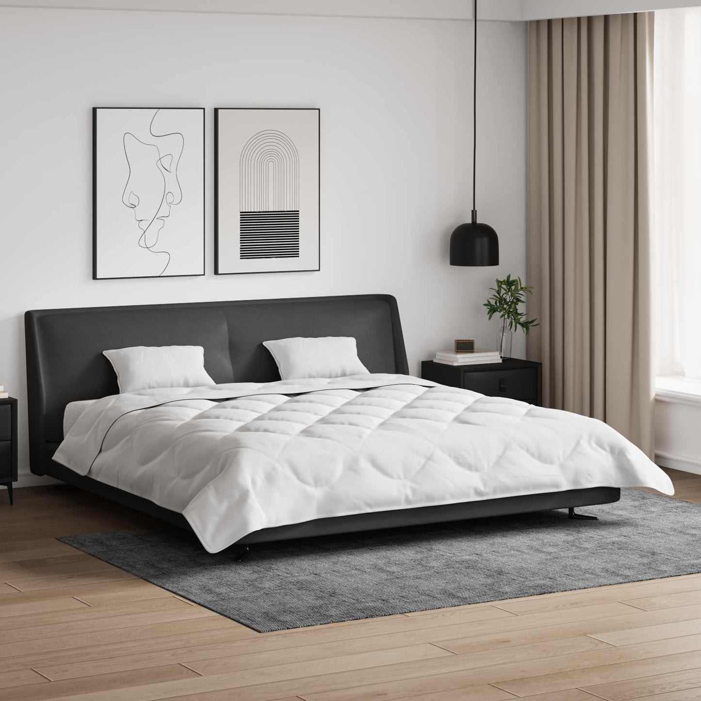 Vasaros antklodė su pagalve 3 pcs Balta Mikropluoštas