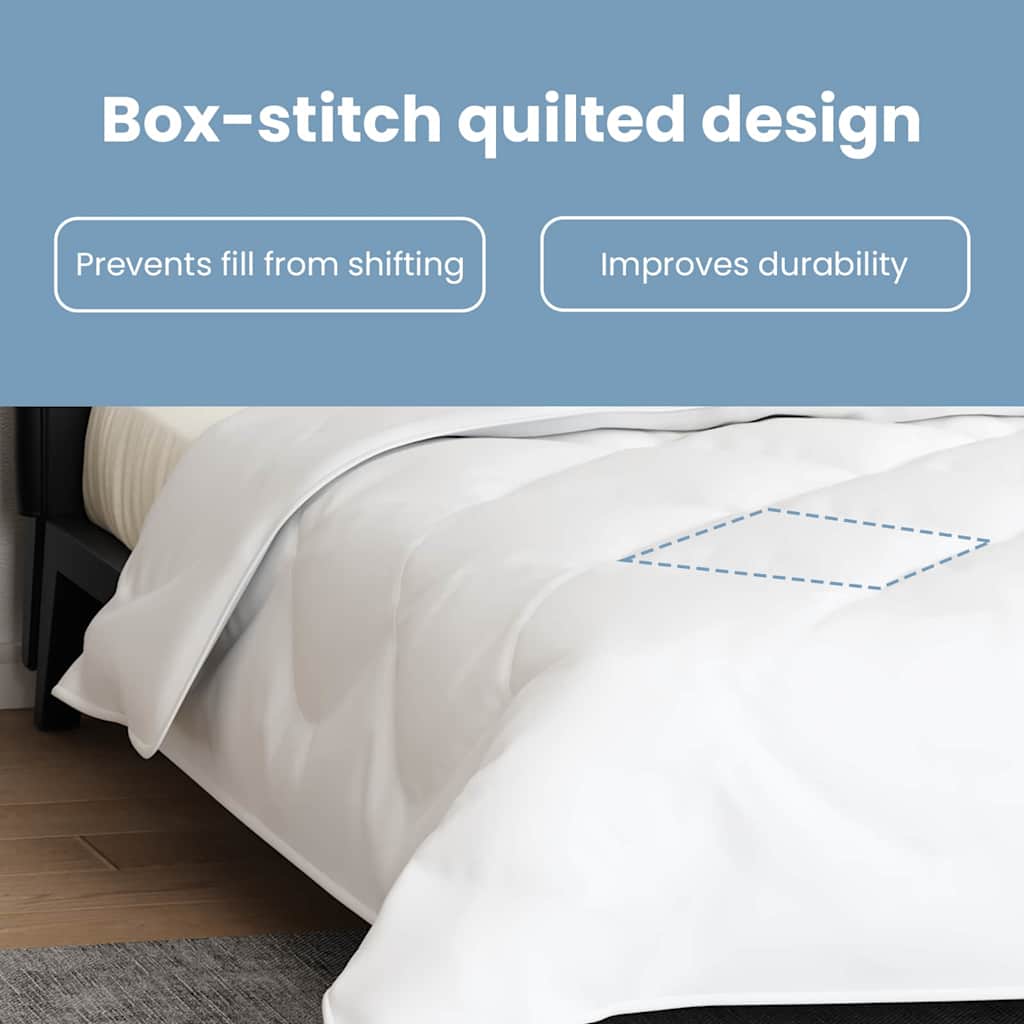 Antklodė su pagalve 3 pcs Balta Mikropluoštas