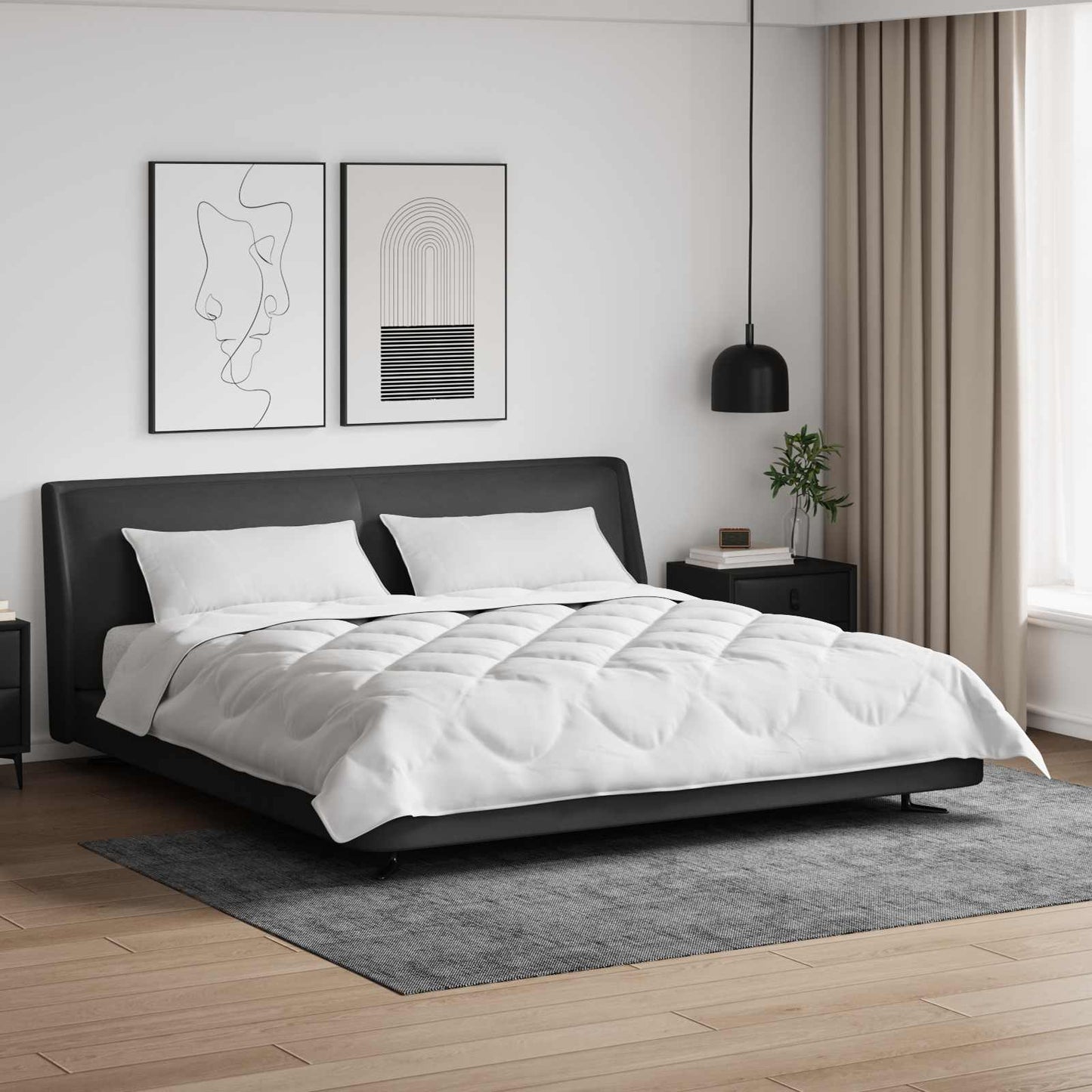 Visų sezonų šiltas vizitinės 3 pcs Balta Mikropluoštas
