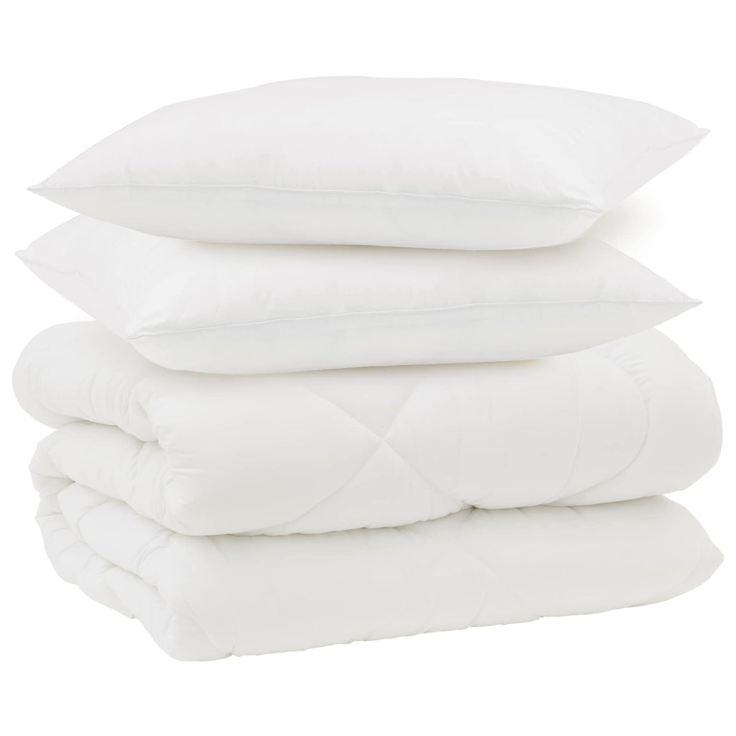 Žiemos antklodė su pagalve 3 pcs Balta Mikropluoštas