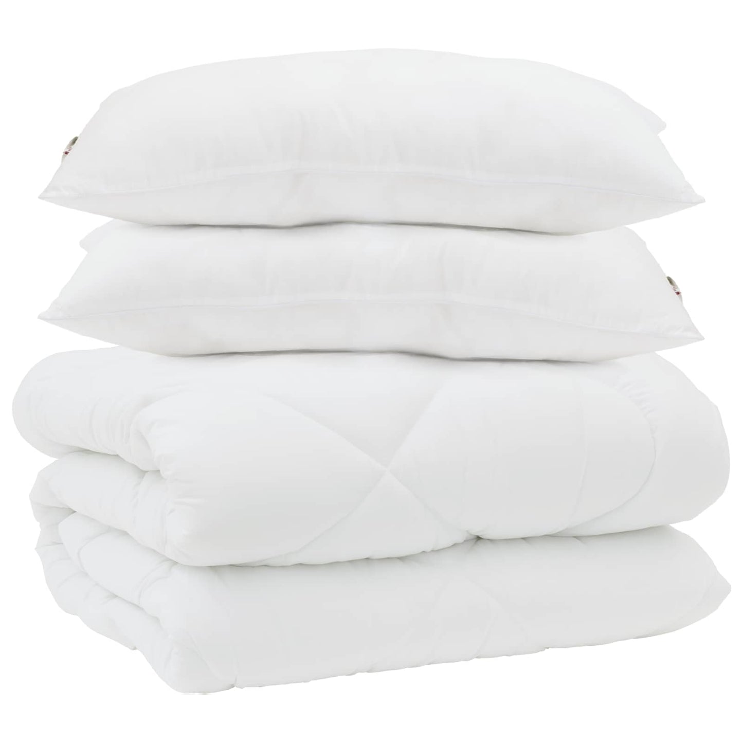 Žiemos antklodė su pagalve 3 pcs Balta Mikropluoštas