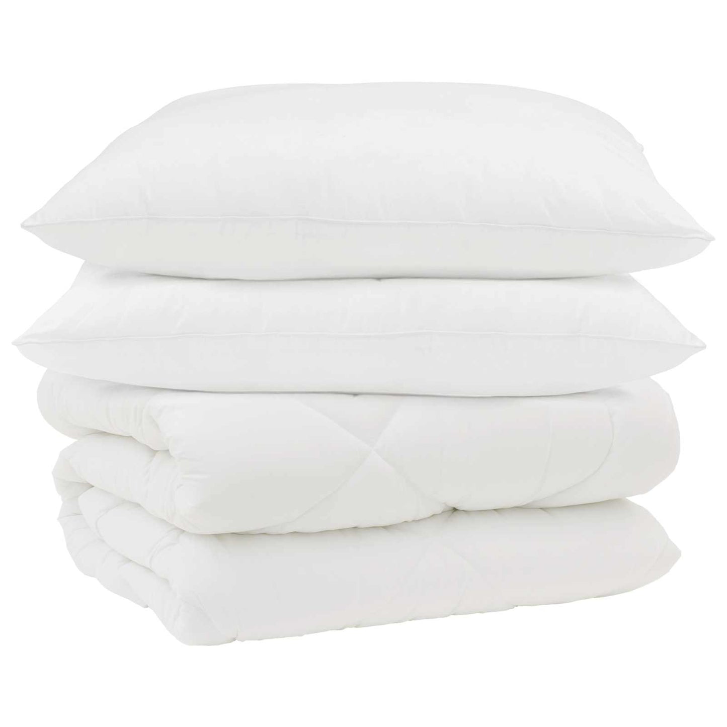 Žiemos antklodė su pagalve 3 pcs Balta Mikropluoštas