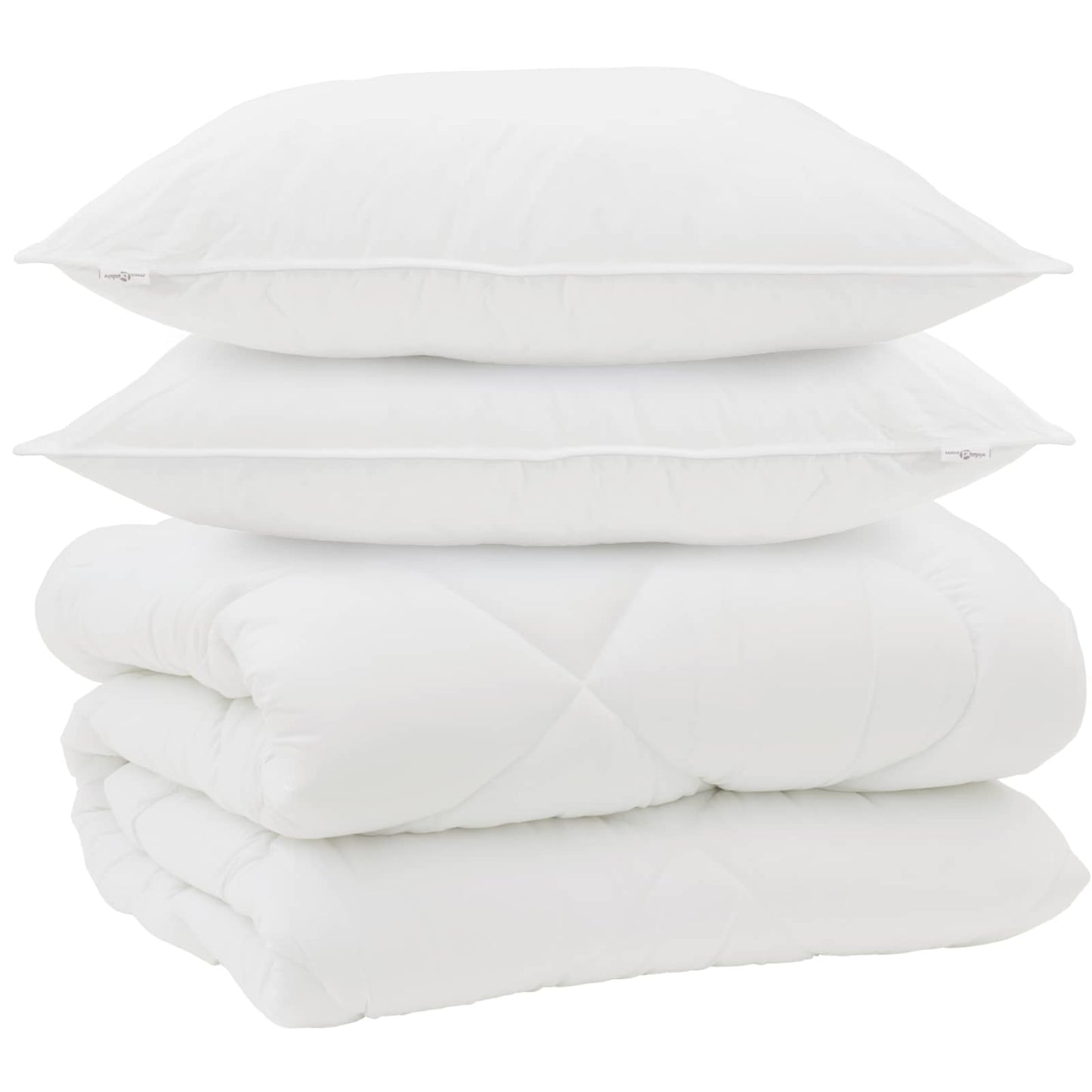 Žiemos antklodė su pagalve 3 pcs Balta Mikropluoštas