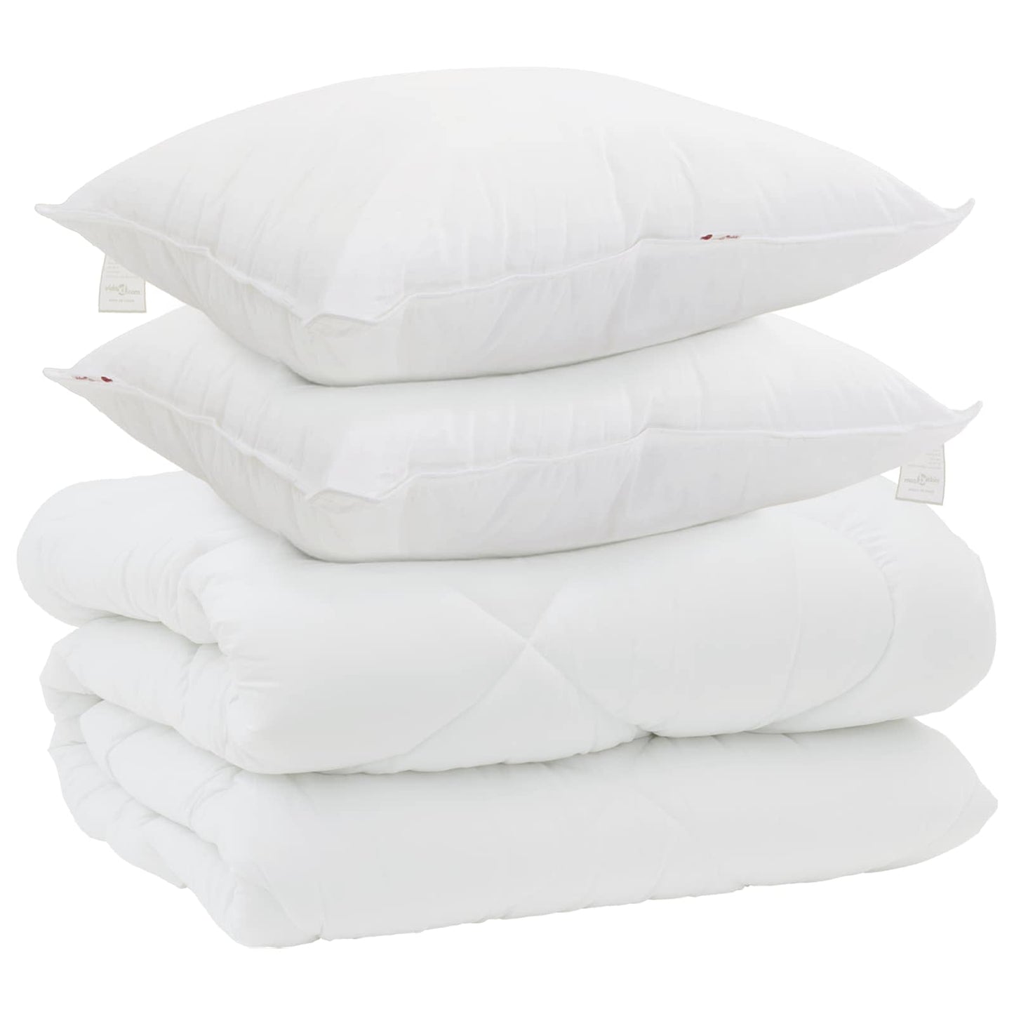 Žiemos antklodė su pagalve 3 pcs Balta Mikropluoštas