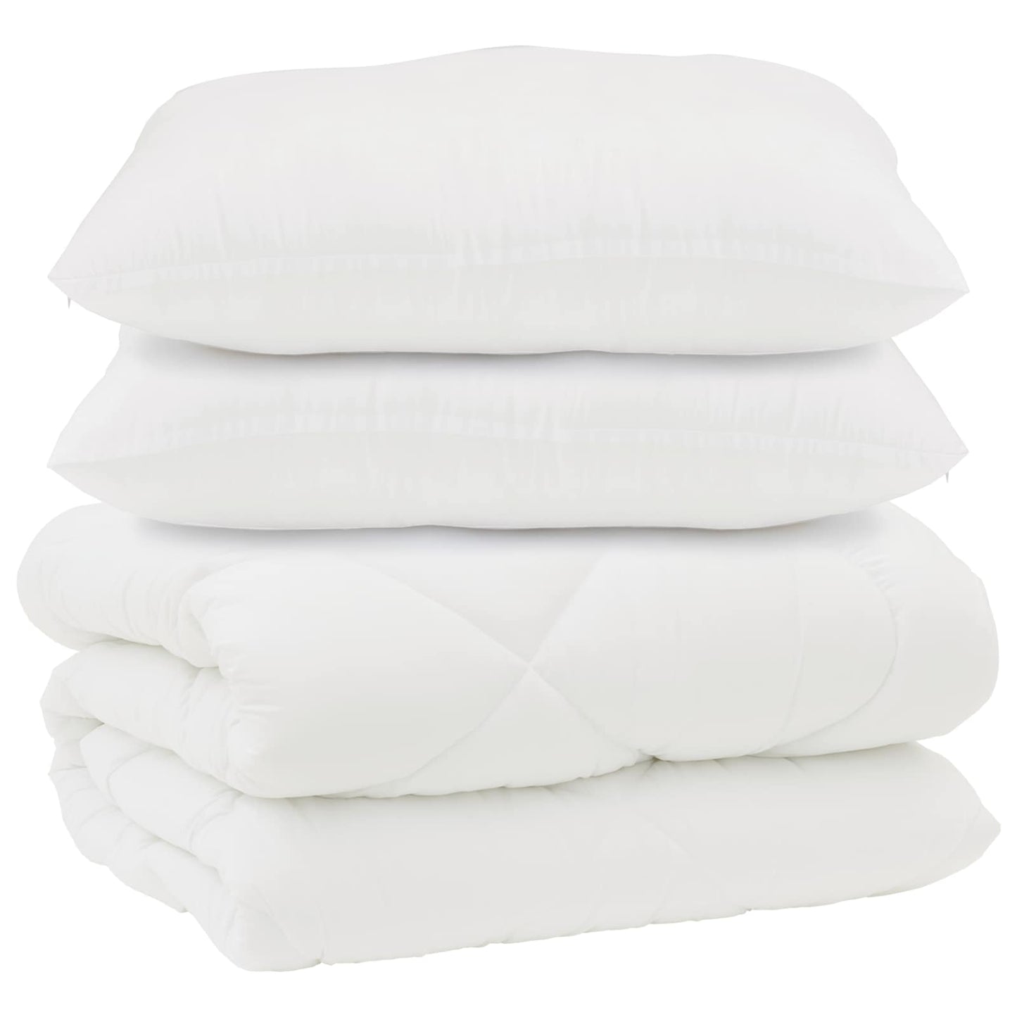 Antklodė su pagalvėmis su pagalve 3 pcs Balta