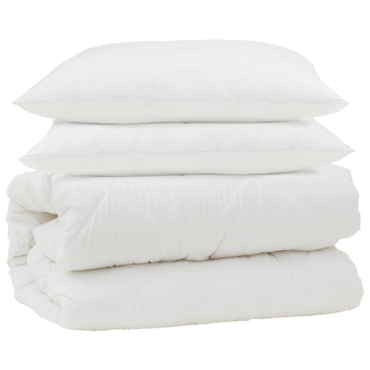 Antklodžių rinkinys 3 pcs Balta Mikropluoštas ir pūkų plunksnos